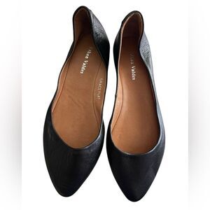 Ethan Valdes	Women's Black Leather Grace Flats
